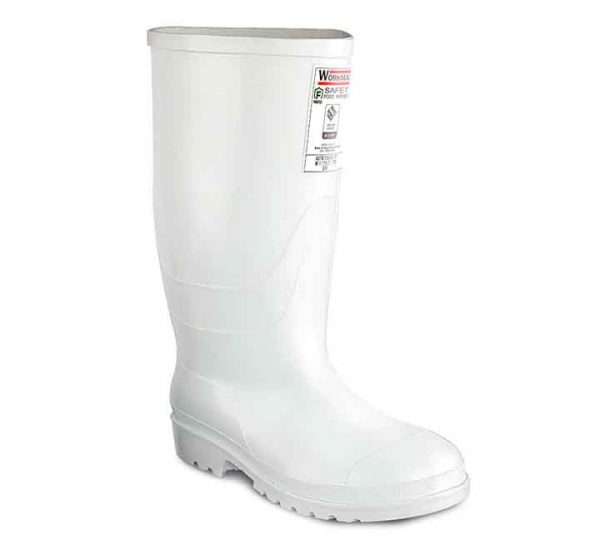 Bota PVC Blanca Con Puntera - Image 3