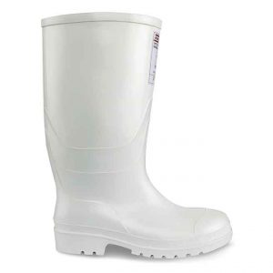 Bota PVC Blanca Con Puntera