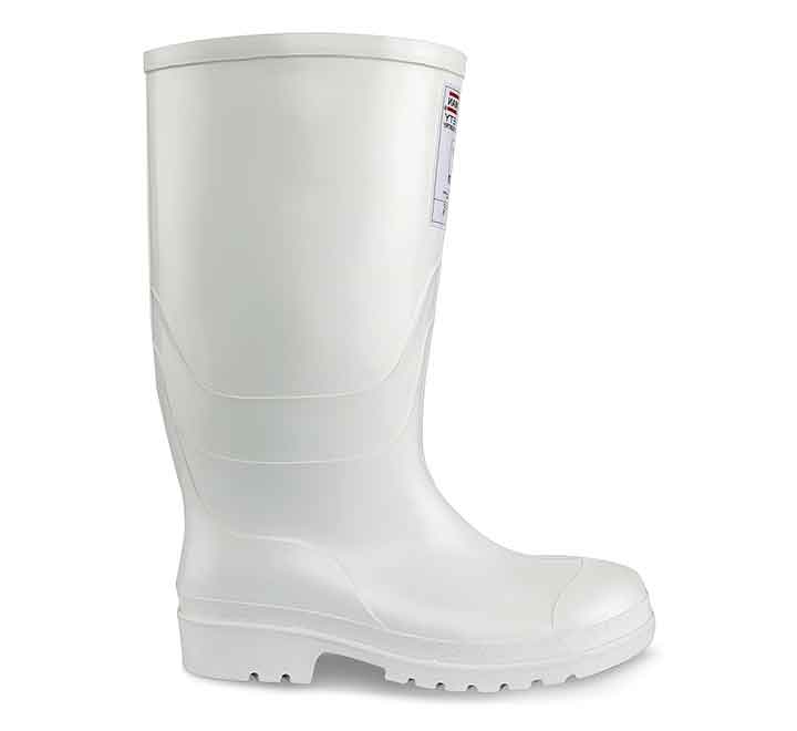 Bota PVC Blanca Con Puntera